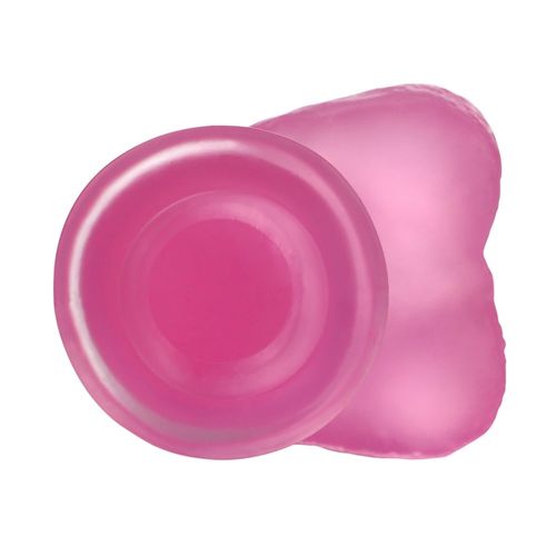 7"" jelly studs crystal dildo medium pink na Arena.pl