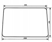 szyba przednia - tylna ciągnika MTZ-82 Belarus kabina mała oryginalna
