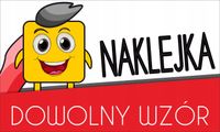 NAKLEJKI WLEPY personalizowane dowolny wzór grafika kształt 20cm
