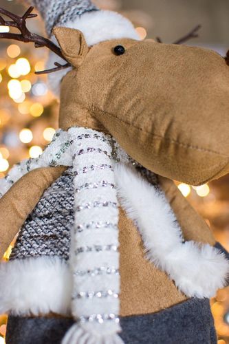 Pluszowy szary renifer figurka 70 cm na Arena.pl