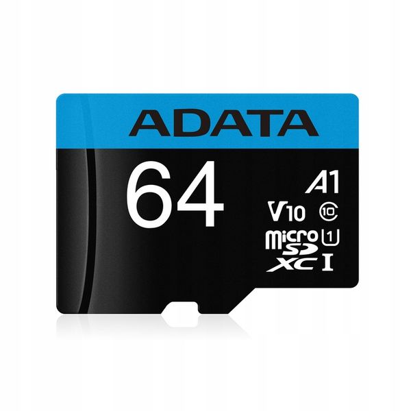 Adata microSD Premier 64GB UHS1/CL10/A1+adapter zdjęcie 2