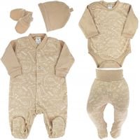 WYPRAWKA dla noworodka do szpitala r.56 beż 421