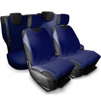 KOSZULKI POKROWCE SAMOCHODOWE TYŁ PRZÓD GRANATOWE