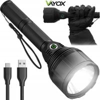 LATARKA LED TAKTYCZNA AKUMULATOROWA USB-C IPX7 XHP90 30W 3000lm PRO VAYOX