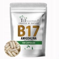 B17 AMIGDALINA 100 KAPSUŁEK 4mg NATURALNY EKSTRAKT Z MORELI GORZKIEJ