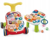 PCHACZ CHODZIK INTERAKTYWNY STOLIK EDUKACYJNY 2w1 STOLICZEK KOSZYKÓWKA