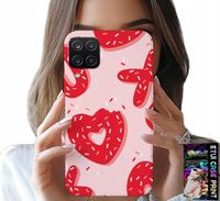 ETUI DO SAMSUNG A12 / M12 - KOBIECE, MODNE WZORY XOXO SERCE + SZKŁO
