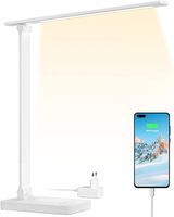 Lampka Biurkowa Dotyk Dod. Port USB na Biurko 3 Tryby Zasilaczem 96 LEDs