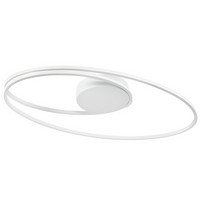 Metalowa lampa sufitowa Lanus do przedpokoju LED 28W 3000K biała