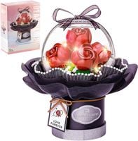 bukiet róż z klocków 305 elementów diy na prezent