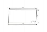 szyba tylna - tył ciągnika URSUS C-360 kabina Szyszka Sapieżyn