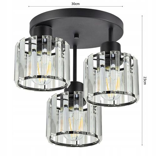 Lampa Sufitowa LX- 1338 Czarna 3x E27 LEDLUX na Arena.pl