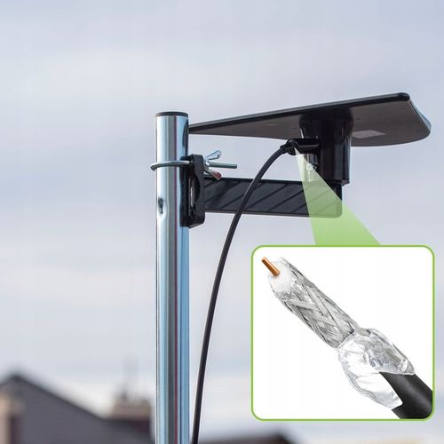 KABEL ANTENOWY KONCENTRYCZNY CZARNY ŻEL Cu PRZEWÓD ZEWNĘTRZNY ZIEMNY na Arena.pl