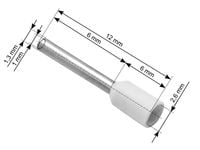 Konektor izolowany tulejka 0,5/6 biała