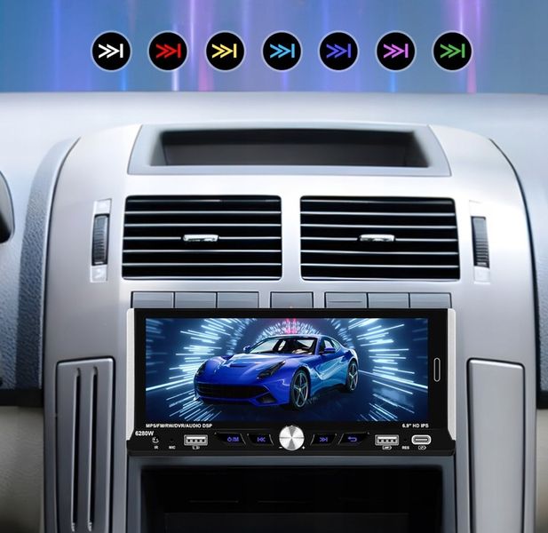 RADIO SAMOCHODOWE 1 DIN BEZPRZEWODOWY CARPLAY ANDROID AUTO MIRROR LINK zdjęcie 12