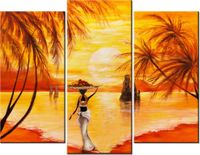 70 90CM OBRAZ 3 ELEM CHWILA SPOKOJU ŚCIENNY DRUK PŁÓTNO