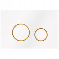 PRZYCISK DO SPŁUCZKI WC CERSANIT LINK HI-TEC AQUA KKPOL M11 V3 BIAŁY ZŁOTO