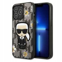 2 x ETUI OCHRONNE KARL LAGERFELD FLOWER IKONIK SZARE DO IPHONE 13 PRO/13 6,