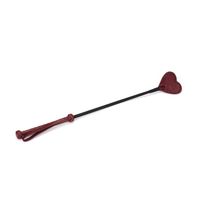 szpicruta wine red rding crop with heart-shape tip liebe seele