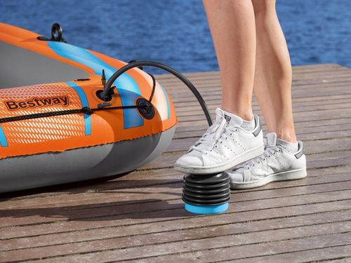 wytrzymały PONTON KONDOR Elite Bestway 196 cm do pływania WIOSŁA pompka na Arena.pl