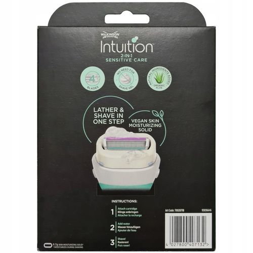 Zestaw WILKINSON Intuition Sensitive Care 3x Wkłady + Rączka na Arena.pl