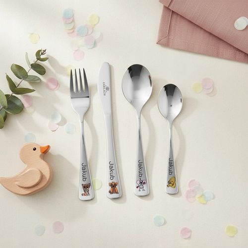 Sztućce dla Dzieci Gerlach Pychotki GRAWER PREZENT na Chrzest Roczek na Arena.pl