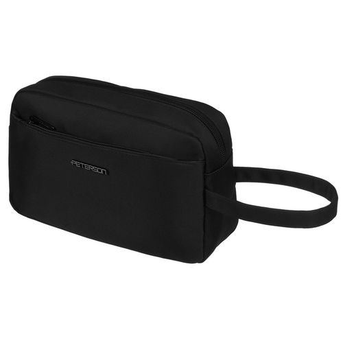 męska kosmetyczka podróżna z poliestru w czarnym kolorze - peterson na Arena.pl