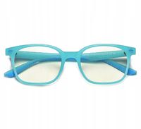 Dziecięce okulary do Komputera BLUE LIGHT zerówki OCHRONNE + ETUI + SZMATKA