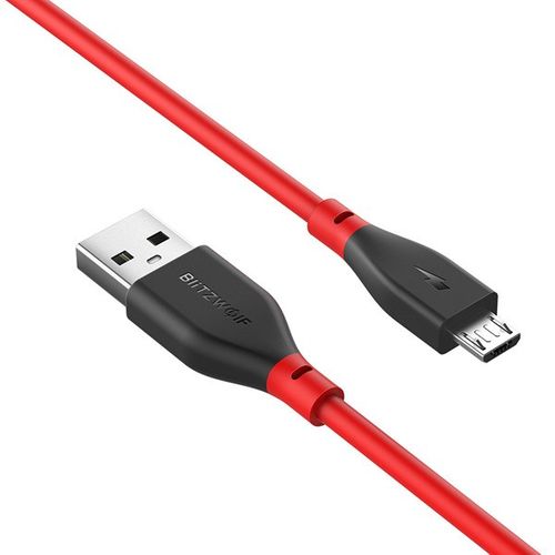 Kabel Micro USB AmpCore II BlitzWolf BW-MC11 1m czerwony na Arena.pl