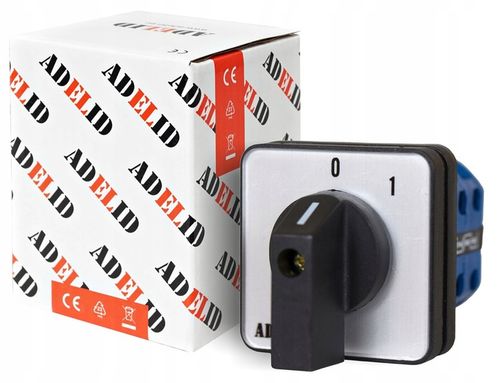 ŁĄCZNIK KRZYWKOWY 16A 0-1 3F TABLICOWY IP65 na Arena.pl