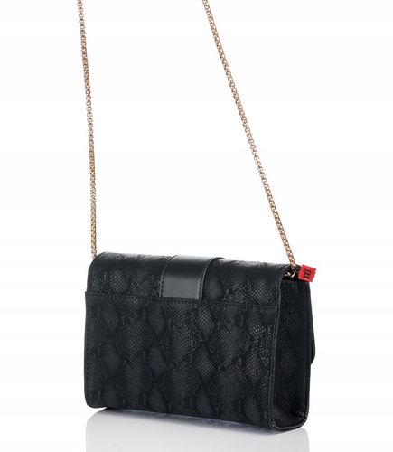 TOREBKA LISTONOSZKA MONNARI WIZYTOWA KOPERTÓWKA Czarna na łańcuszku na Arena.pl