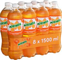 Napój gazowany Mirinda Orange Zero Cukru pomarańcza butelka 8x 1,5l 1500ml