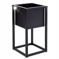 Kwietnik loftowy CONCOVE 40 cm czarny