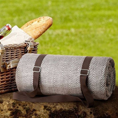 Koc Narzuta Piknik 4 130x150cm Brązowy na Arena.pl