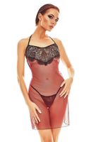 bielizna- fantasme chemise l/xl (czarno-czerwona)