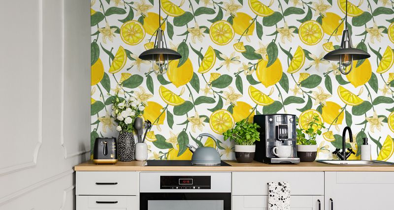 Tapeta Do Kuchni - Soczyste Cytryny zdjęcie 2