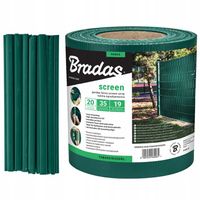 Taśma Ogrodzeniowa Zielona 19 cm x 35 m + klipsy TOB4501935GRL