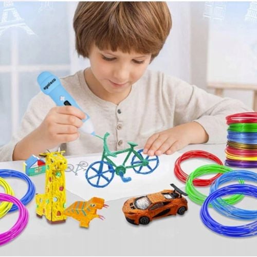 DUŻY ZESTAW WKŁADY DO DŁUGOPISU 3D PEN DLA DZIECI PLA FILAMENTY 40x5m 200 m na Arena.pl