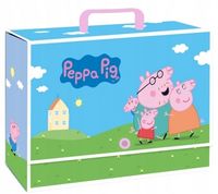 teczka z rączką peppa pig xl 9cm 5265