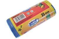 Worki na śmieci 35L niebieski 15 sztuk