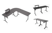 Biurko Gamingowe Komputerowe Narożne dla gracza Carbon