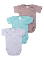 Body chłopięce z krótkim rękawem gładkie 3PAK 80 YOCLUB