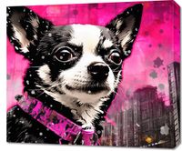 Obraz 70x60cm Mały Psiak o Dużej Duszy