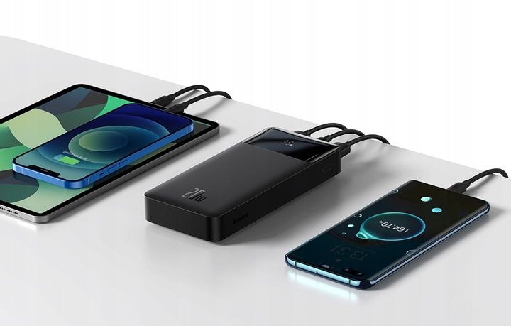 BASEUS POJEMNY DUŻY SZYBKI POWERBANK 20000MAH QC 20W POWER BANK USB A USB-C zdjęcie 2