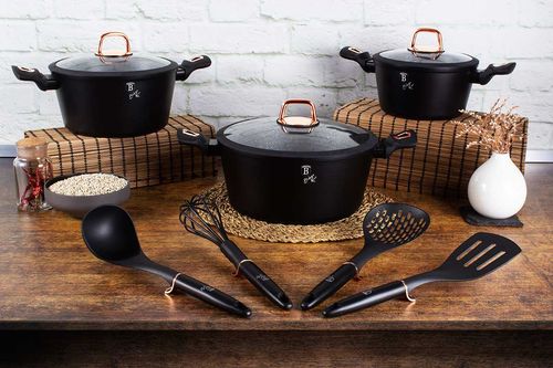 zestaw garnków granitowych berlinger haus bh-6154 black rose na Arena.pl