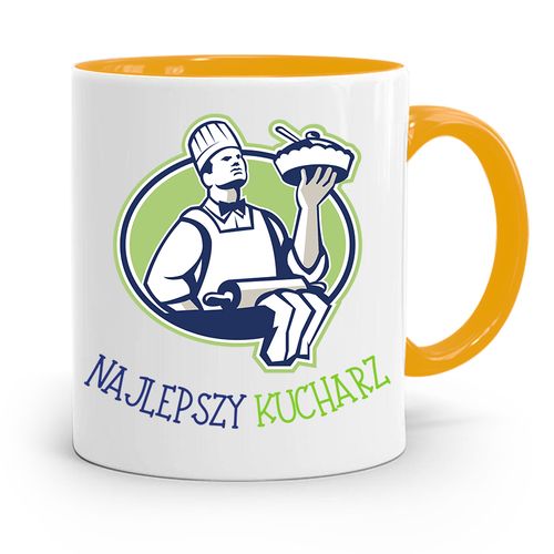 Kubek Żółty Dla Najlepszego Kucharza Kucharki Z Nadrukiem Ze Zdjęciem na Arena.pl