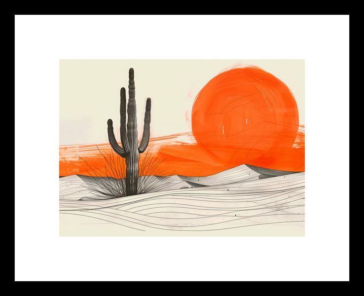 Plakat 18x13cm Kaktus Saguaro zdjęcie 3