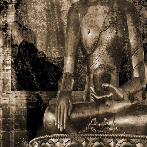 Deco Panel, Budda i abstrakcyjne tło 4 60x40 na Arena.pl