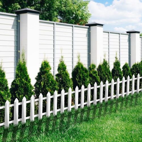 Płotek ogrodowy biały 30x30 cm 10 szt. na Arena.pl