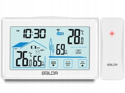 BEZPRZEWODOWA STACJA POGODOWA POGODY HIGROMETR + CZUJNIK na Arena.pl